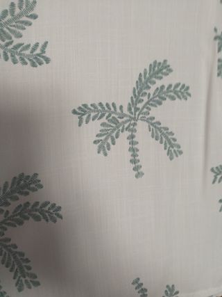 Blusa blanca sisas - estampado palmeras
