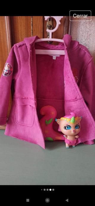 Abrigo "Naf Naf" niña y muñeco. 