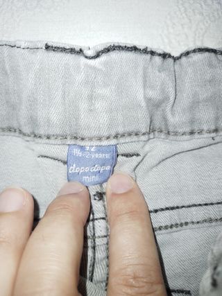 Jeans bimbo grigio chiaro 92cm