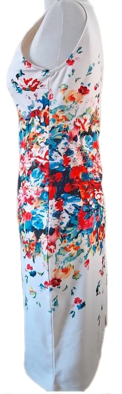Vestido floral corto - multicolor