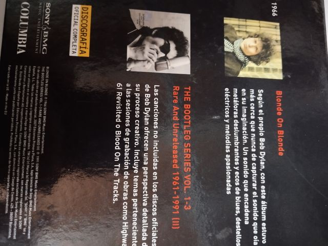 2xBootleg Bob Dylan (1961-1991). CD 1963 y 1966.