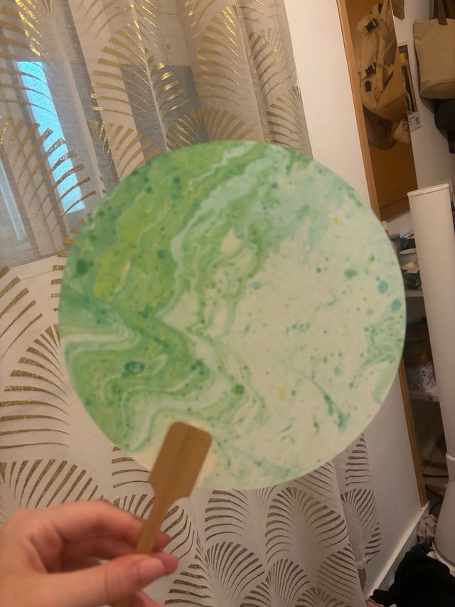 Abanico chino pintado a mano