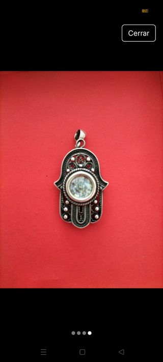 Colgante Mano de Fátima Plata