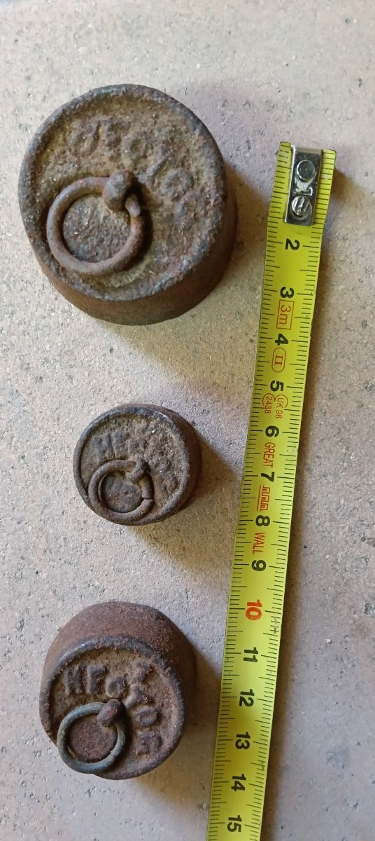 Set pesi antichi (3 pezzi)