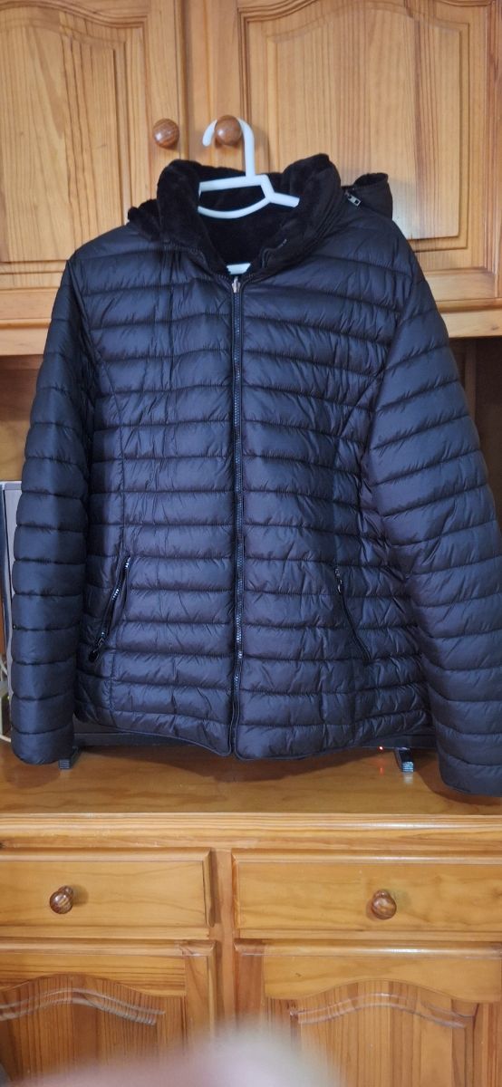 Plumífero acolchado negro - talla 46