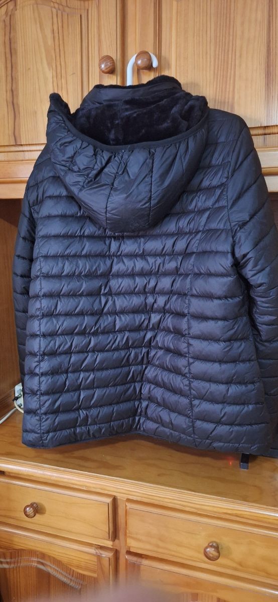 Plumífero acolchado negro - talla 46