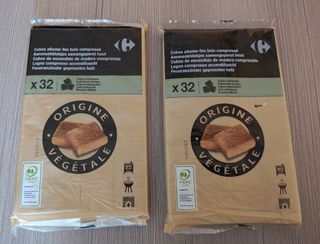 32 Cubos encendido madera comprimida