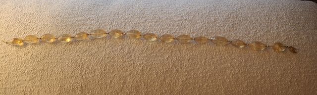 Collar Citrino Amarillo Dorado