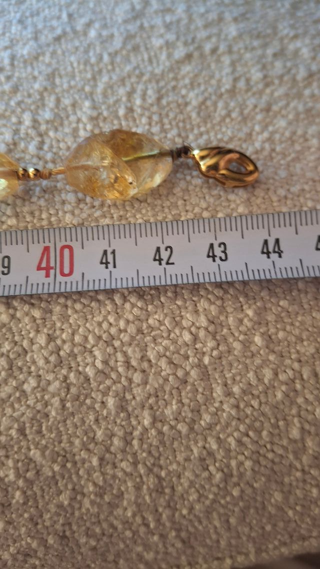 Collar Citrino Amarillo Dorado