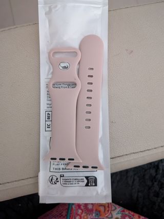 Correa silicona rosa Apple Watch