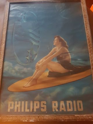 Cuadro Philips Radio vintage