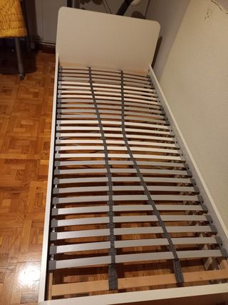 Cama somier
blanca 200x90 cm