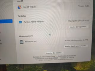 MACBOOK PRO 16" 2019 i9/32GB RAM/1TB TOPE DE GAMA 