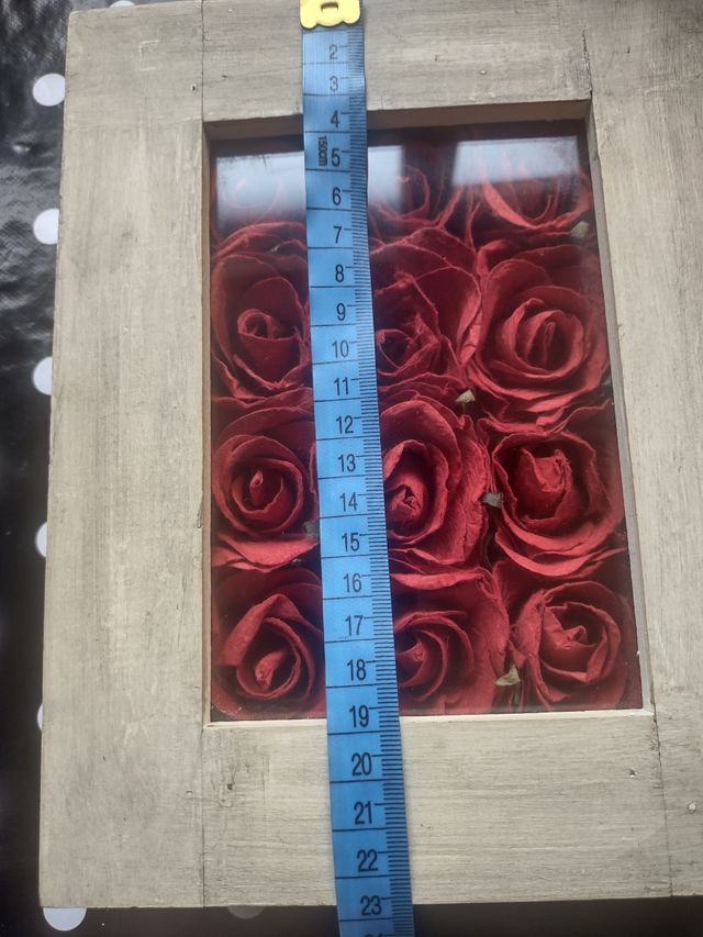 Cuadro 3D con Rosas Rojas