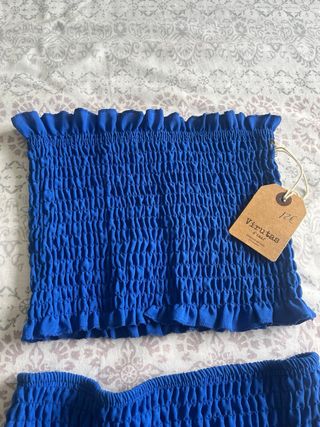 Conjunto azul - Top y falda
