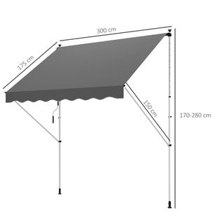 Toldo gris - protección solar