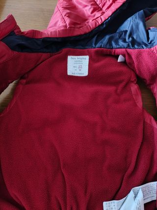 Chaleco acolchado niño, rojo