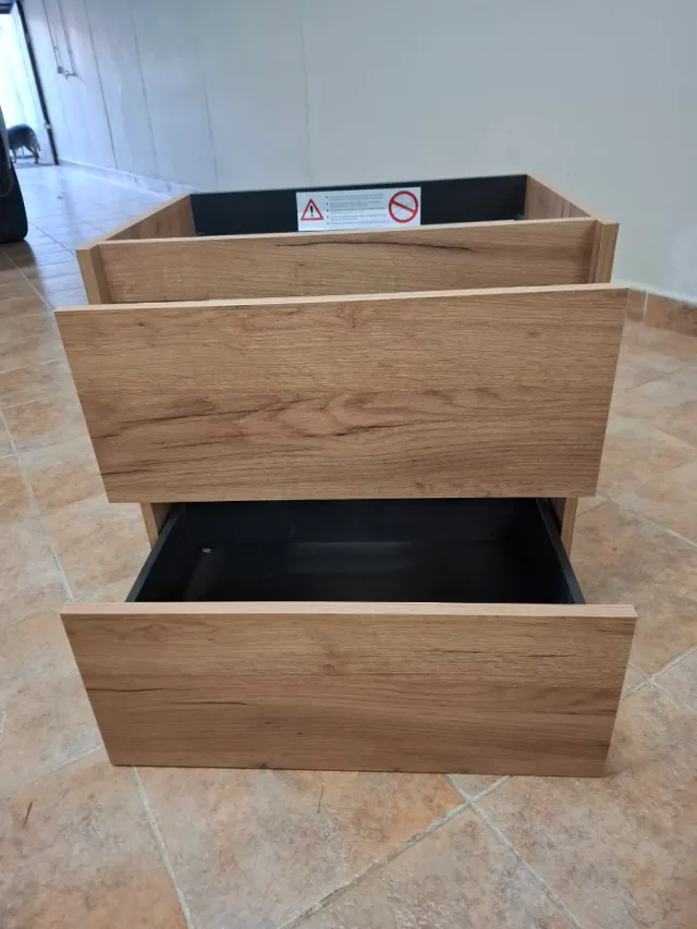 Mueble baño 2 cajones madera