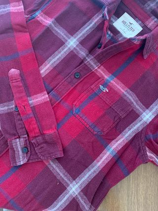 Camicia Hollister rossa a quadri