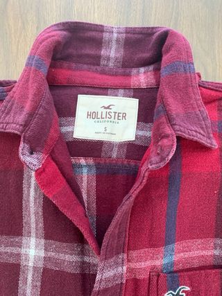 Camicia Hollister rossa a quadri