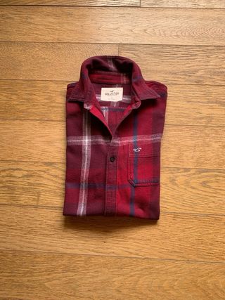 Camicia Hollister rossa a quadri