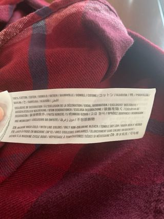 Camicia Hollister rossa a quadri