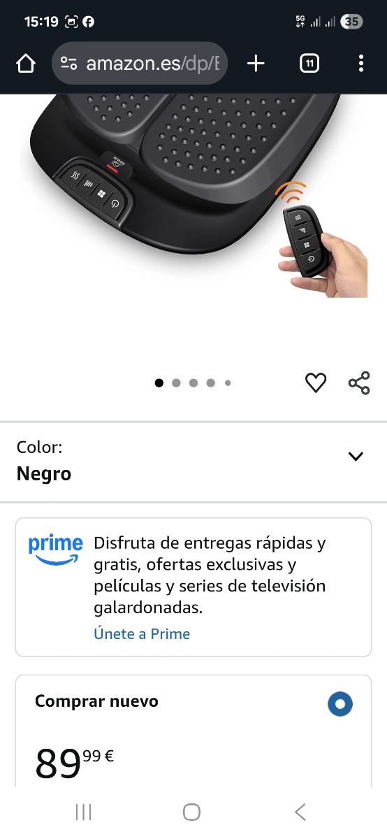 Masajeador de pies y piernas