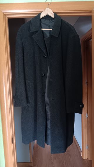 Abrigo lana hombre XL - Negro