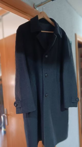 Abrigo lana hombre XL - Negro