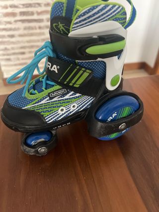 Patines Niño Hudora ajustables 4 ruedas