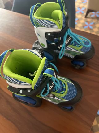 Patines Niño Hudora ajustables 4 ruedas