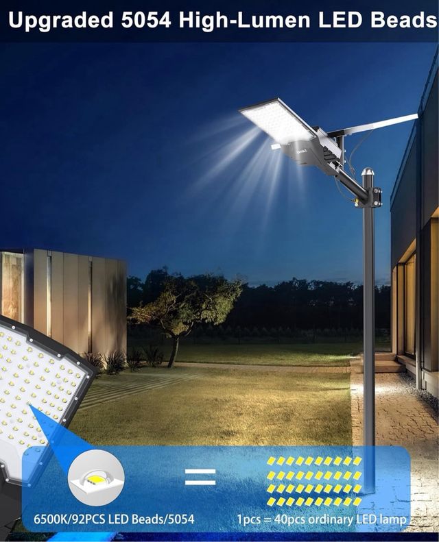 Farola solar LED con control remoto XS