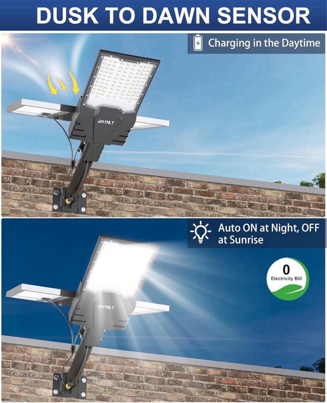 Farola solar LED con control remoto XS