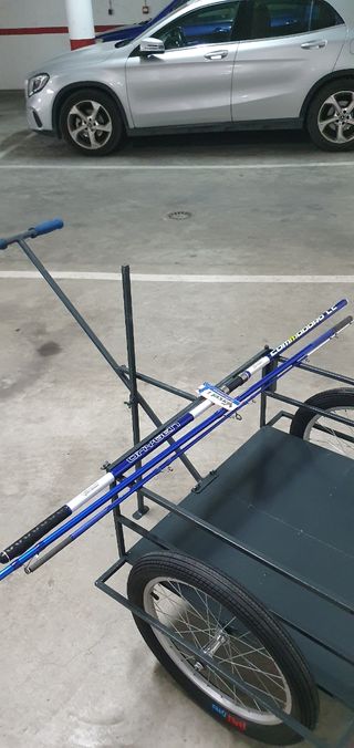 Carro pesca , Caña de Pescar y 2 carretes a estren