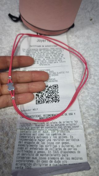Gargantilla Tous rosa | Plata