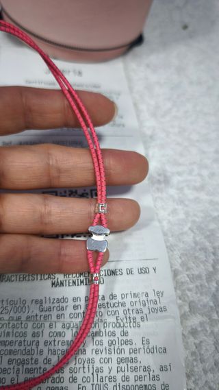 Gargantilla Tous rosa | Plata