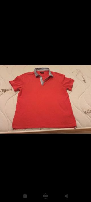 Polo Massimo Dutti rojo XXL
