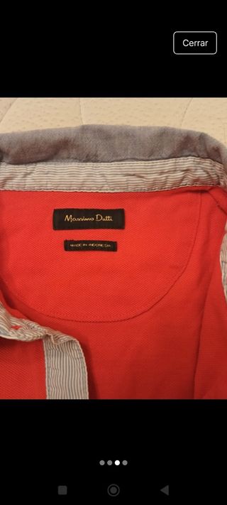 Polo Massimo Dutti rojo XXL