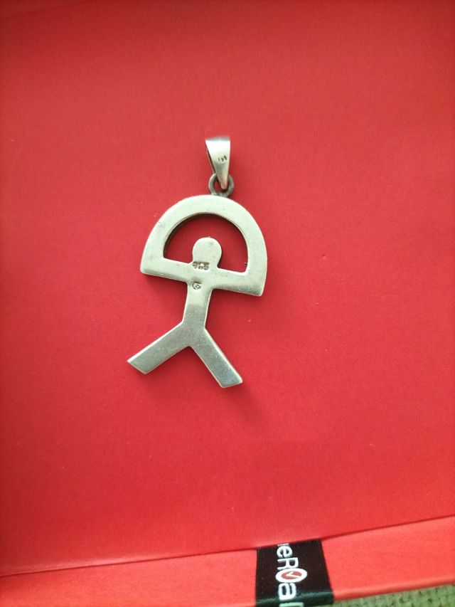 Colgante Indalo plata turquesa