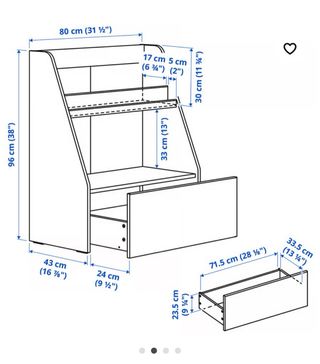 Librería infantil BERGIG Ikea blanco