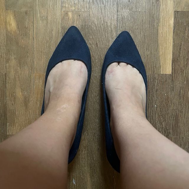 Tacones Marypaz azules, talla 37