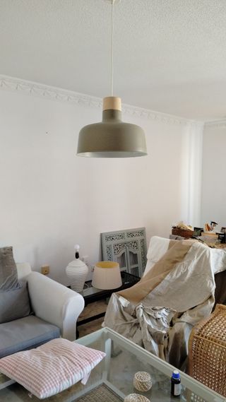 Lámpara colgante Ikea gris