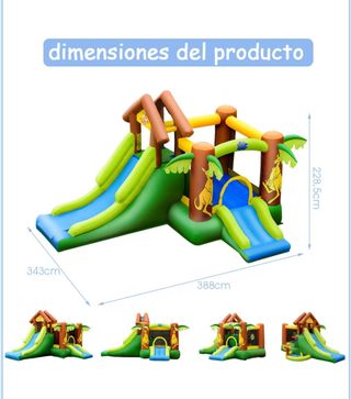 Castillo hinchable infantil con tobogán
