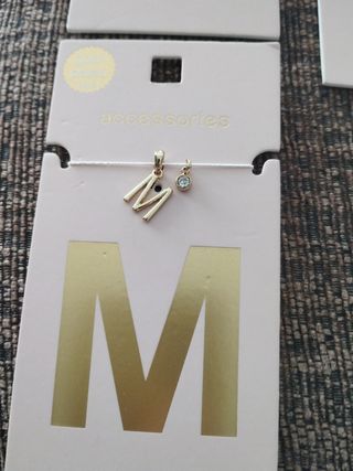 Colgantes iniciales plata/oro