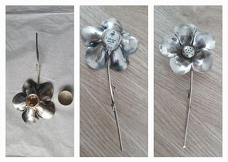 Lotto Argento Anni '80: Specchio, Fiori