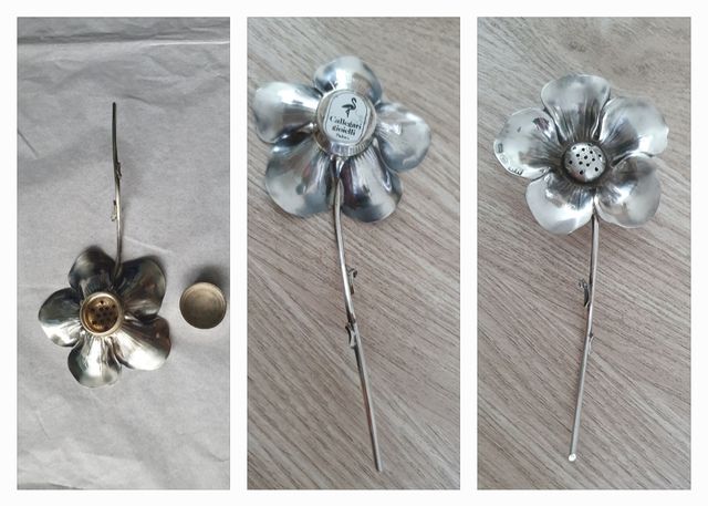 Lotto Argento Anni '80: Specchio, Fiori