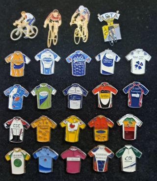 24 Pins Ciclismo: Maillots Vuelta, Tour, Giro