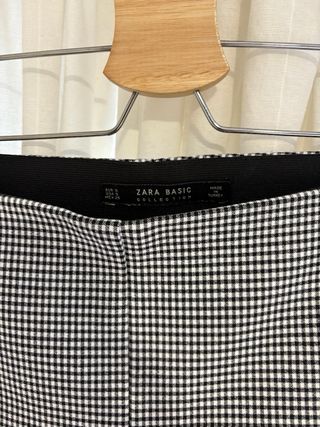 Pantalón cuadros vichy elástico