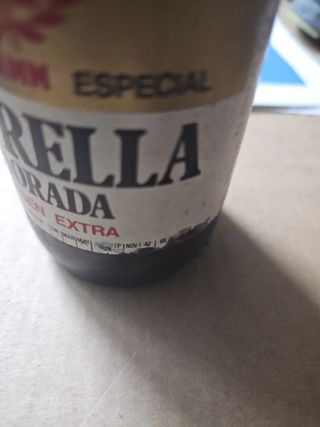 Botella Estrella Damm vintage años 80'