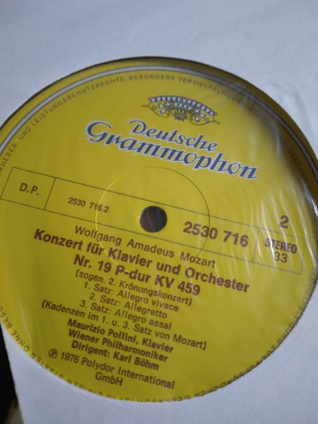 Pollini-Böhm Mozart Concerti LP